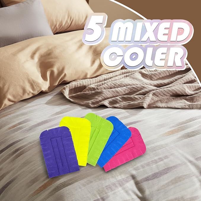 20 Pcs Fleece Duster Refill - 360° Reusable Duster Refills Washable Hand Cleaning Pads for Ceiling Fans, Floors & Windows (5 Colors)