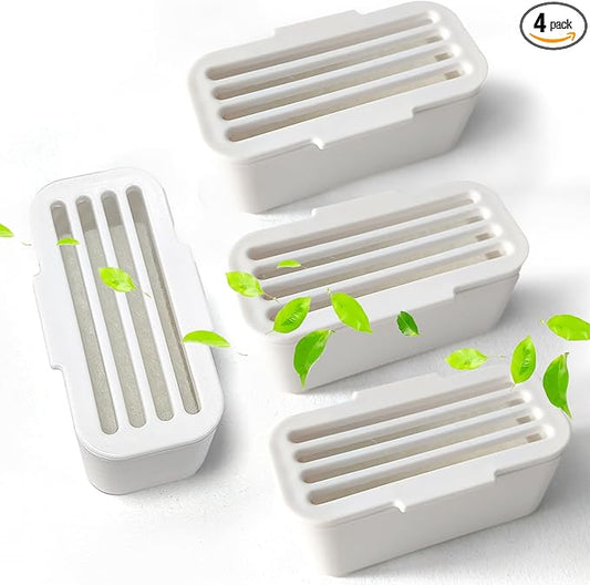 4 PCS Deodorant for PetSafe ScoopFree SmartSpin Self-Cleaning Cat Litter Box, Air Freshener for HHOLOVE Automatic Cat Litter Box, Cat Friendly Natural Plant-Based Odor Suppression