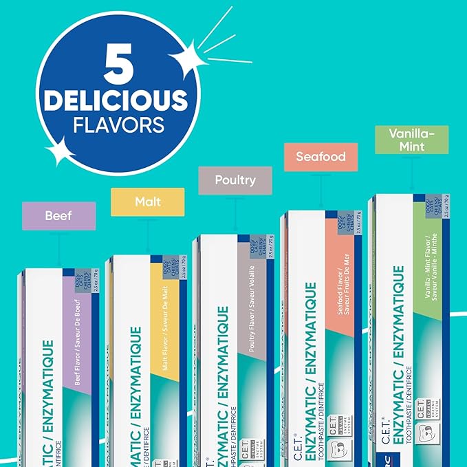 Virbac C.E.T. Enzymatic Toothpaste, Malt Flavor, 2.5 oz