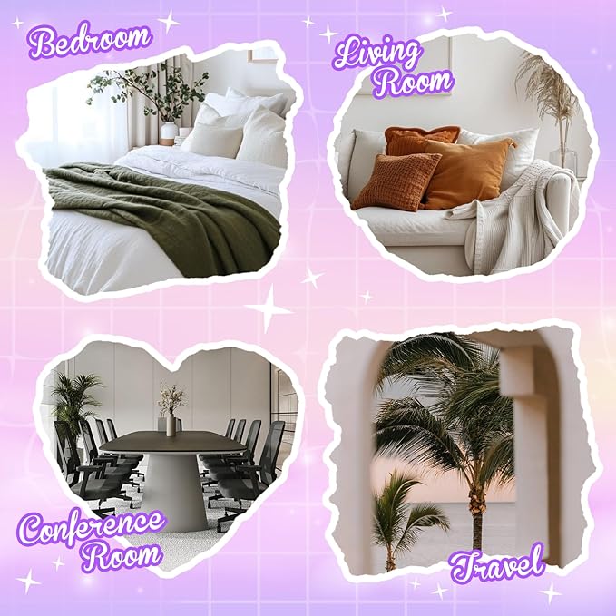 Essential Oil Blends, Essential Oils for Diffusers for Home, Best-Wishes Kit Scent Diffuser Oil, Use for Soap Candle Making- Sleep, Happy, Breathe, Inspire, Relax, Focus On