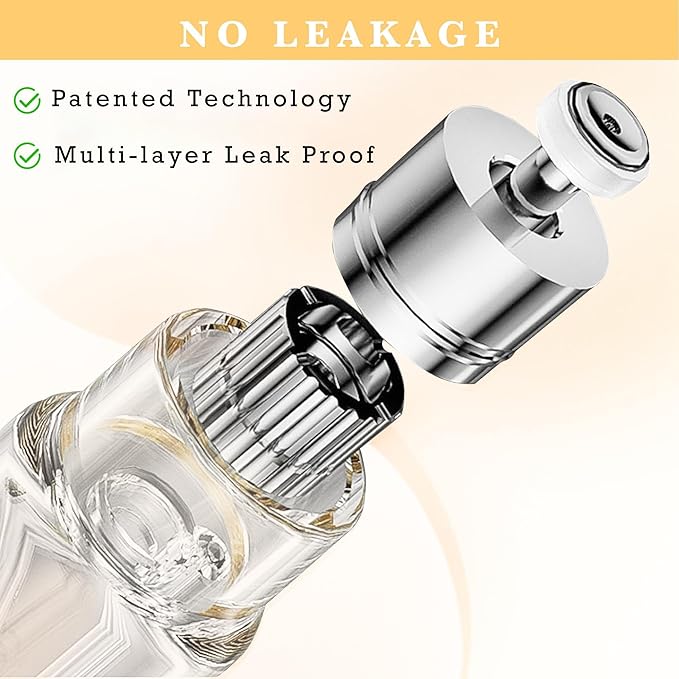 2PCS Perfume Travel Refillable Bottle, Bottom-Filling Fragrances Perfume Atomizer, Empty Mini Cologne Dispenser, Portable Sprayer Pocket Size for On the Go 5ml (Black & Dark Blue)