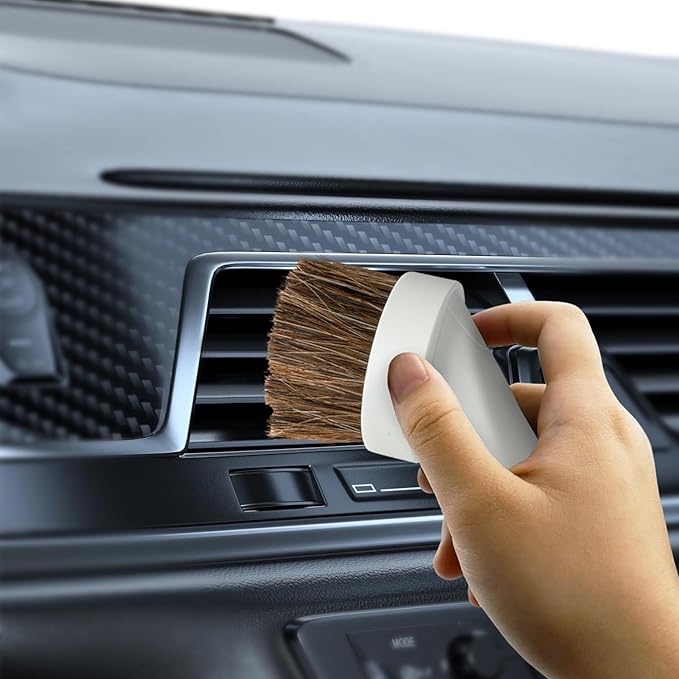 2 Pack Deluxe Replacement Vacuum Round Dusting Brushes Vacuum Brush Attachment -1.25 inch (32mm) Soft Horse Hair Vacuum Attachment Brush, Hair Length 35mm for Most Vacuum Cleaners Accessories