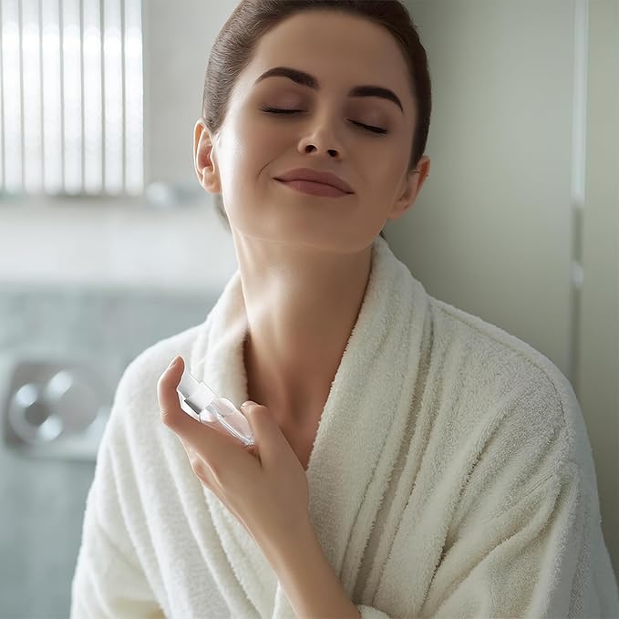 100 Pack 2 Oz Plastic Mini Spray Bottles with Refillable Mist Sprayer for Travel and Household Use for Perfume Essential Oils Cleaning (Clear)