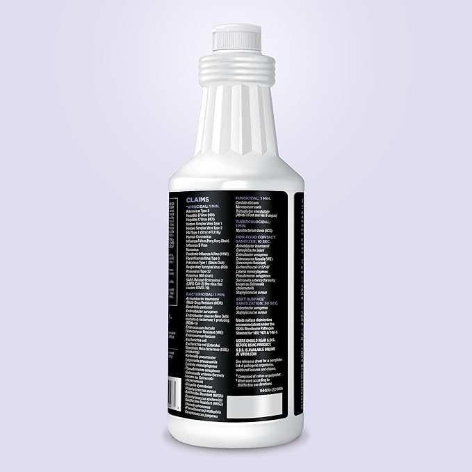 Prevention Ready-To-Use Disinfecting Cleaner – Hospital Grade Disinfectant Spray Solution for Salons, Spas, Clinics, Surfaces – Sanitizing Solution & Two Reusable Sprayers – 32oz Bottle (6 Pack)