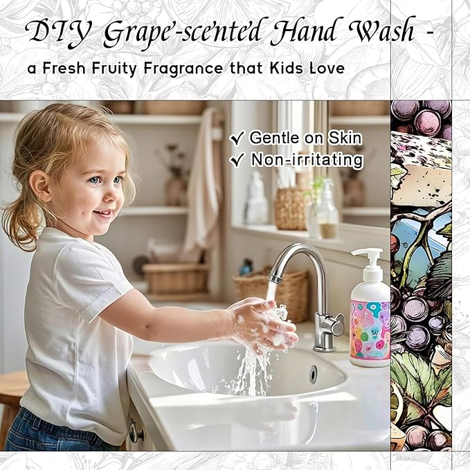 HIQILI Grape Fragrance Oil for Diffuser & Oil Burner, Fruity Scents for Making Candles, Hand Soap, Air Freshener, Long Lasting - 1 Fl Oz