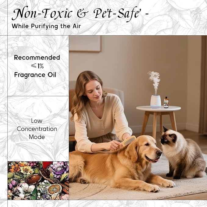 HIQILI Diffuser Oil for Humidifier & Reed Diffusers, Suitable for Home and Other Scenarios, Long Lasting Scent - Glam Girl, 3.38 Fl Oz