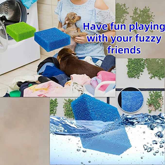 6 PCS Pet Hair Remover for Laundry,Reusable Lint Catcher for Washing Machine & Dryer - Effective Dog Cat Hair Remover for Clothes, Fur, Lint, Dander - Safe All Fabrics (Heavy Duty)