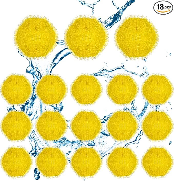 18-Pack Reusable Pet Hair Remover Balls for Laundry, Washer and Dryer Lint Catcher for Dog and Cat Fur Removal