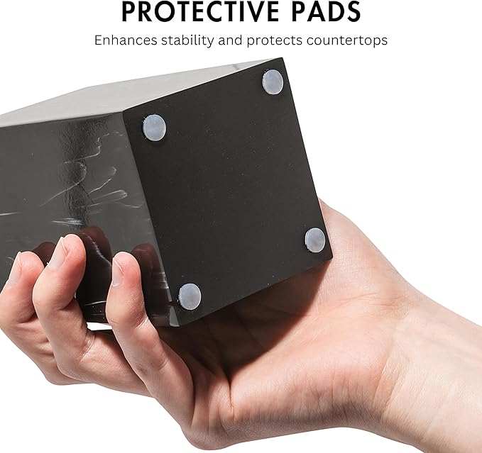 Matte Black Soap Dispenser for Bathroom, 15oz Square Rustproof Liquid Hand Dish Soap Dispenser Pump for Kitchen Sink, Countertop, and Bathroom