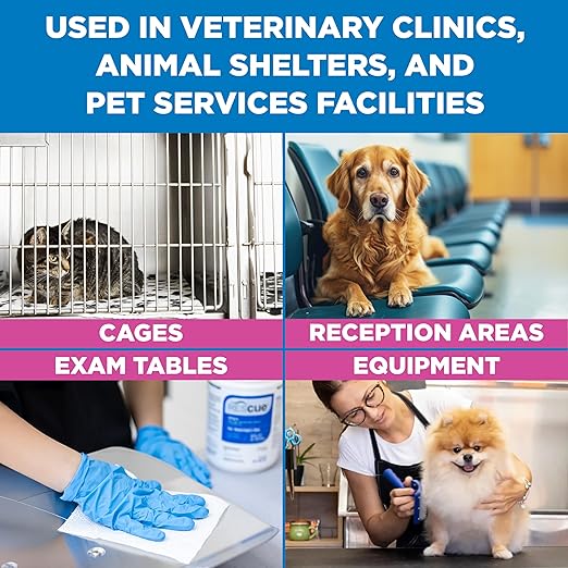 REScue One-Step Disinfectant Cleaner & Deodorizer – For Veterinary Use, Animal Shelters, Pet Foster Homes, Kennels, Litter Box, Pet Grooming Surfaces – Sanitizing Concentrate, 1 Gallon (4 Pack)