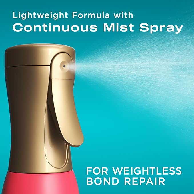 OGX Repair & Protect Bond Protein Repair 450°F Heat Protect Spray, Weightless Repair Mist for Nonstop Damage Protection* for All Hair Types, Heat Spray Preps Hair for Styling, 6.5 fl. oz