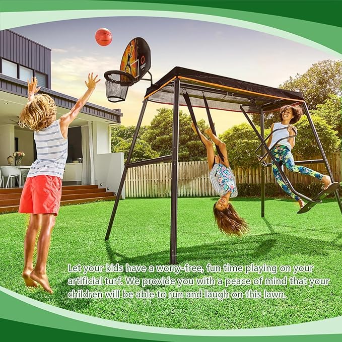 118 x 39.5in Dog Grass Pad, Extra Large Artificial Grass Turf Mat, Fake Grass for Large Dog Potty Training Indoor Outdoor Balcony Patio Lawn Decoration