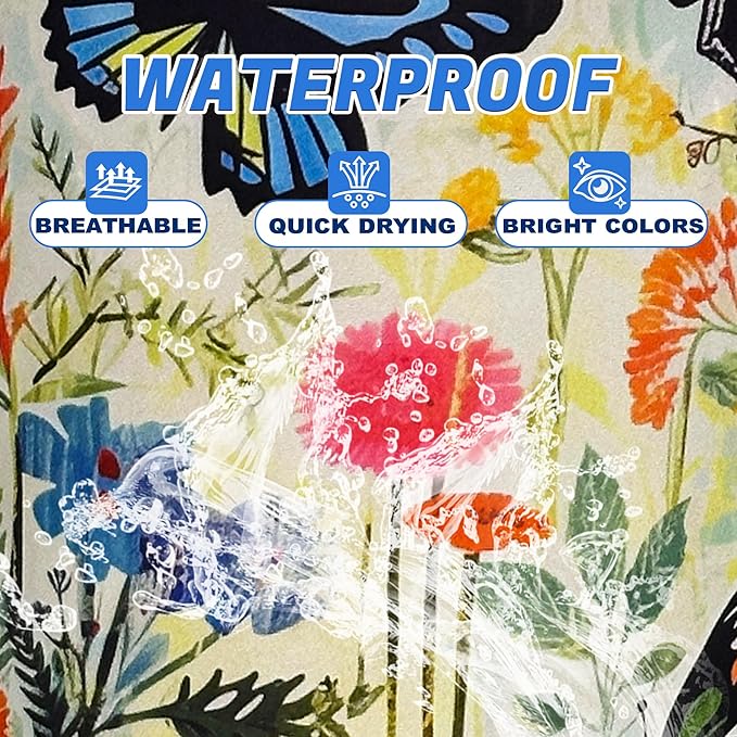 Watercolor Butterfly Laundry Basket Oxford Cloth Flowers Laundry Hamper With Handle Foldable Portable Clothes Storage Basket 18.9 X 16.5 Inch Storage Bag For Laundry Room/Bathroom/Bedroom/Dormitories