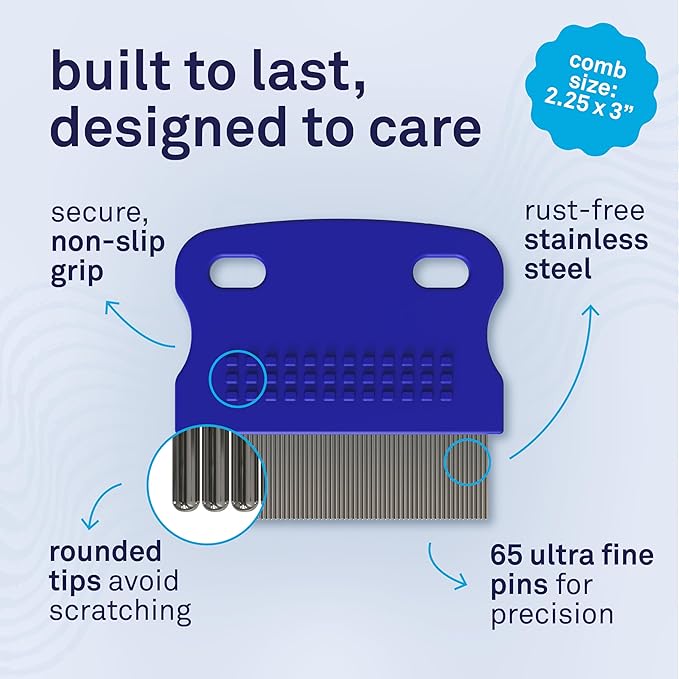 Petpost Tear Stain Remover Comb for Dogs | Extra Fine Stainless Steel Dog Eye Comb | Gentle Grooming Tool for Shih Tzu, Maltese & Small Breeds | Dog Face Comb for Eye Cleaning