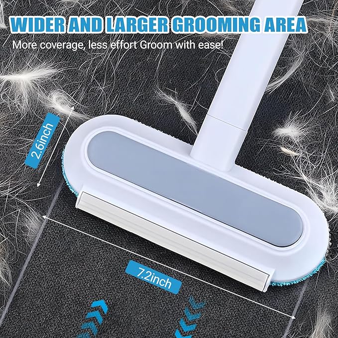 2 Pieces of Pet Hair Removal Brush, Cat Hair Remover Furniture, para Gatos Quita Pelo Reusable, Washable for Gentle Cleaning of Sofas, Carpets, Clothes, Bedding