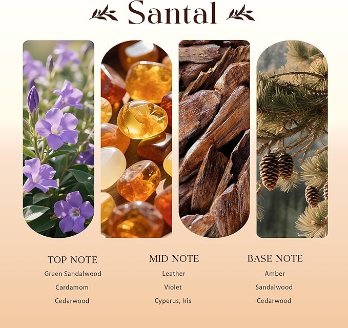 Hotel Diffuser Oils Set, Joosing Hotel Collection Diffuser Oils (4 Fl Oz Total) 4 x 30ml Large Bottles,Premium Essential Oil Set No. 10012 Santal for Le Labo Aromatherapy Diffusers and Humidifiers