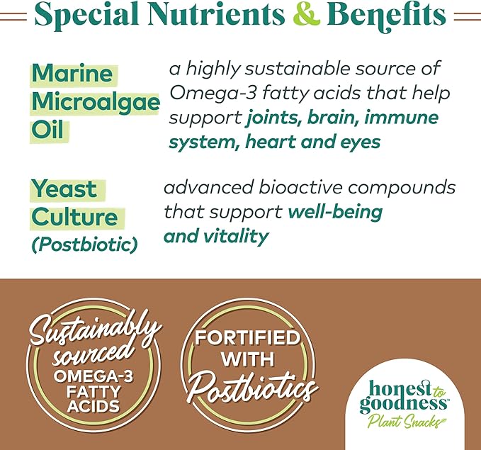 Honest to Goodness Plant Snacks Way to Glow Coconut & Flax Recipe Dog Treats, 8 oz Bag, Plant-Based Dog Treats