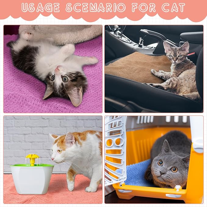 Vitalcozy 10 Pcs Guinea Pig Cage Liners Washable Rat Bedding for Guinea Pigs Controlling Absorbent Waterproof Pee Pads Blanket for Rabbits Hamster Small Animals Chinchilla(18 x 24 Inch,Multicolor)