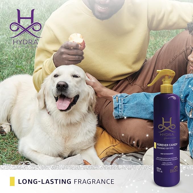 Hydra Forever Candy Pet Cologne, Finishing Cologne for Dogs and Cats, Grooming Spray, 15 FL.OZ