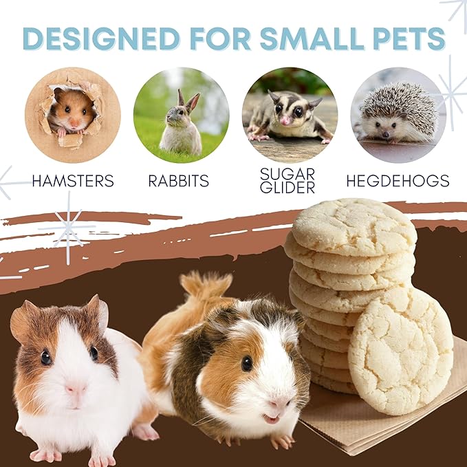 Waterless Shampoo for Small Critters - 8oz Cruelty Free Dry Shampoo - No Rinse for Pet Ferrets, Guinea Pigs, Hedgehogs, Sugar Gliders, Rabbits & Hamsters (8 oz, Sugar Cookie Lightly Scented)