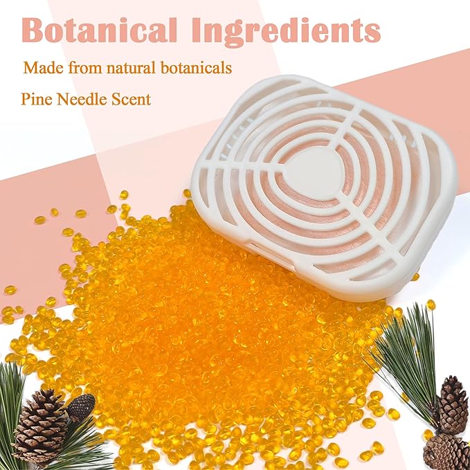 NewKe 6 Pack Cat Litter Box Deodorizer Refills for Whisker OdorTrap Pod, Odor Eliminator Compatible with Litter-Robot and Traditional Litter Boxes, Air Freshener, Pet Odor Eliminator, Keep Home Fresh