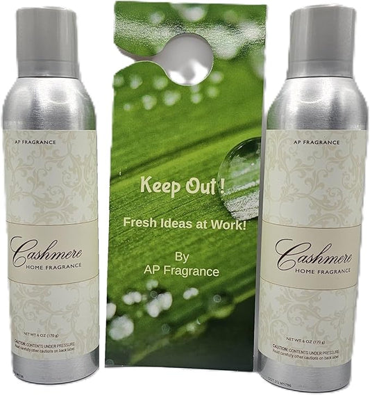 FreshRevive - Cashmere Room Spray Air Freshener - Eliminates Odors, Long-Lasting, 2 Pack