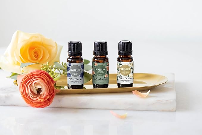 Edens Garden Spring Essential Oils 3 Set – 100% Therapeutic Grade, Fragrance Oil-Free & Undiluted Aromatherapy Blends for Relaxation, Diffusers & Home – Natural Gift for Wellness, 10 ml/ 3 Pack