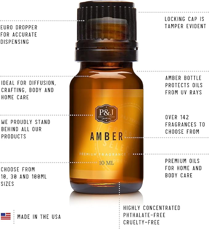 P&J Trading Road Trip Car Fragrance Oil Set – 6 Premium Scents - New Car, Leather, Forest Pine, Lemon, Clean & Fresh, Teakwood – for Car Diffusers, Air Fresheners, Auto Detailing & DIY Crafts