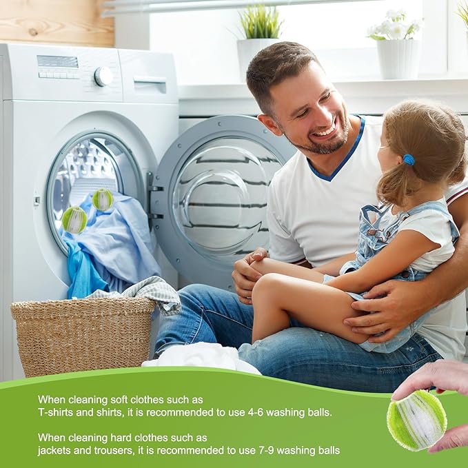 12 PCS Pet Hair Remover for Laundry, Reusable Dog & Cat Hair Remover for Laundry, Laundry Pet Hair Catcher for Clothes, Bedding, Won’t Damage Fabrics (Green)