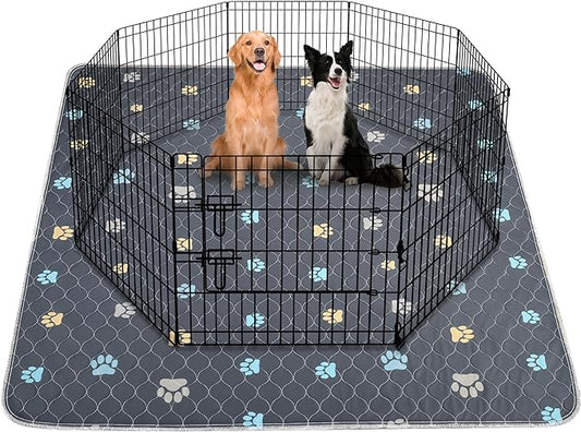 Aitmexcn Washable Puppy Dog Pee Pad, 2PCS 100% Waterproof Whelping Training Mat for Puppy/Senior Dog, Fast Drying Reusable Puppy Pads for Indoor, Outdoor and Car Travel- 36'' x 36''