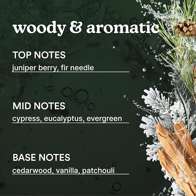 Homedics SereneScent Seasonal Collection Frosted Cypress Home Fragrance Oil, 120 ml, for use with Homedics SereneScent Waterless Diffuser (ARMH-970/973), Clean & Natural