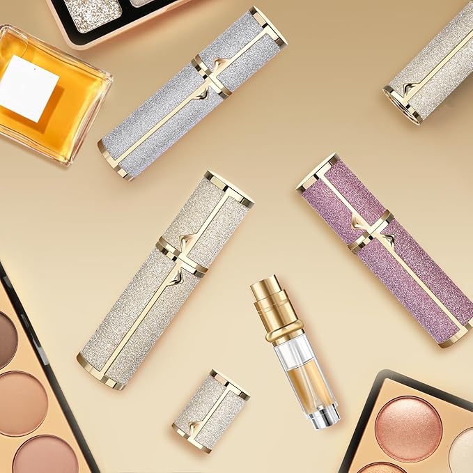 Travel Perfume Bottle Refillable 3PCS, Leak-Proof TSA Perfume Travel Bottle, Luxury Refillable Perfume Atomizer Portable Perfume Sprayer for Women & Men