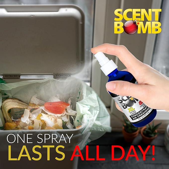 Scent Bomb Air Freshener Spray, Long-Lasting Odor Eliminator for Home & Car, Effective Deodorizer for Kitchen, Bathroom, Fresh Room Spray & Smell Neutralizer, Black Bomb Scent
