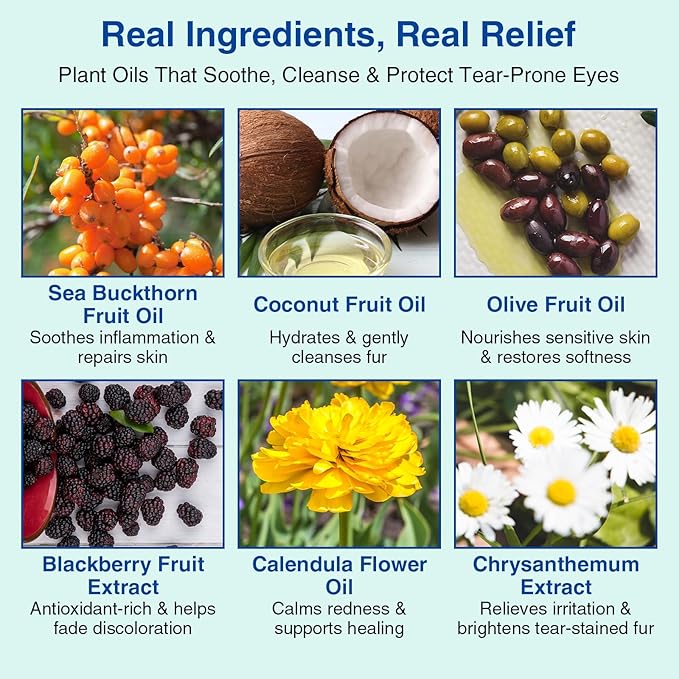 Tear Stain Remover Balm for Dogs & Cats – Vet-Recommended Natural Eye Stain Cleaner Stick, Gentle & Safe Formula – Removes Tear Stains & Prevents New Ones Pet Eye Cream Cleaner for Wrinkle, Face