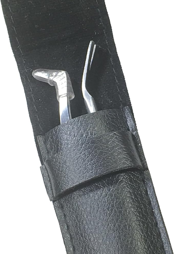 eTradewinds Tick Remover Tool | Tick-Off Pro | Hygienic All Stainless Steel Tick Removal Tool with Leather Case (2-Pack)