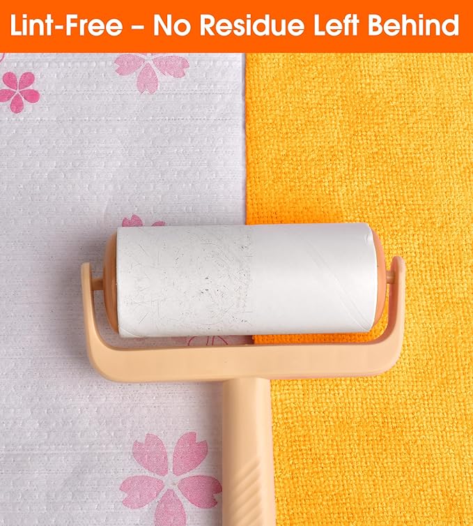 Roll of Microfiber Cleaning Cloth –100 Pack, Tear Away Microfiber Towels, Reusable, Washable, Scratch-Free, Cleaning Supplies, Kitchen Towels for Car, Home, Kitchen (Tangerine Yellow)