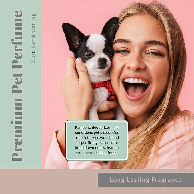 Begley's Pet Cologne and Deodorizer - Premium Essential Oil Dog Perfume Spray Long Lasting and Pet Odor Eliminator - Cat Perfume and Dog Cologne Spray - Lavender - 8 oz