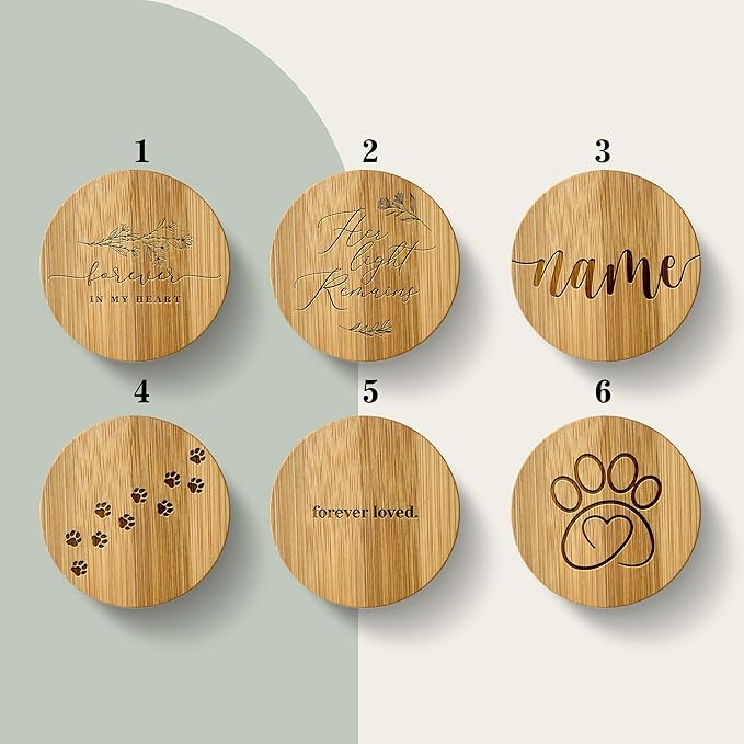 Custom Photo Candle | Printed on Glass | Memorial for Parent, Mother, Dad, Dog, Cat, Pet Memorial | Condolence Remembrance, Light Remains | Engraved Lid | Scented, Soy Wax, USA Made | Keep&Present