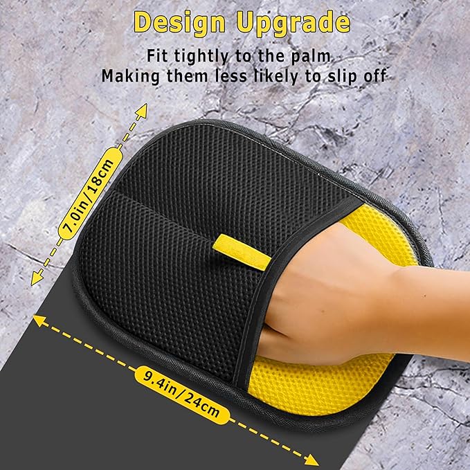 2 Pcs Pet Hair Removal Glove for Cats & Dogs,Newly Upgraded Reusable Electrostatic Pet Hair Removal Tool, Pet Hair Remover，Grooming & Cleaning Tool for Couch, Furniture, Clothing, Carpet, Car Seat