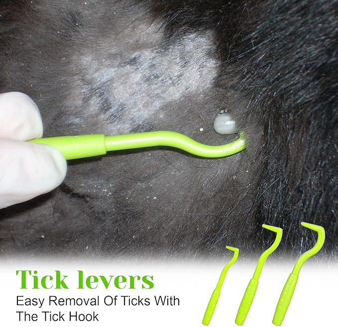 Tick Removal Tool For Dogs 8 In 1 With Storage Box Flea Comb Kit With Tweezers Stainless Steel Tick Tweezers Dog Grooming Combs Cat Comb For Removing Tangles And Knots For Dogs Cats Tick Flea Comb