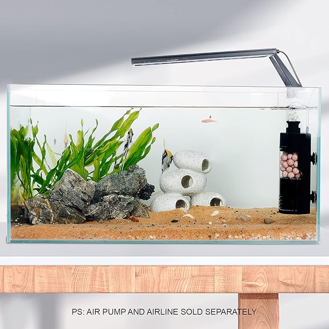 hygger Small Aquarium Bio Sponge Filter 6-20 Gallon Fish Tank Filter for Breeding Fry Betta Shrimp Tank (Large)