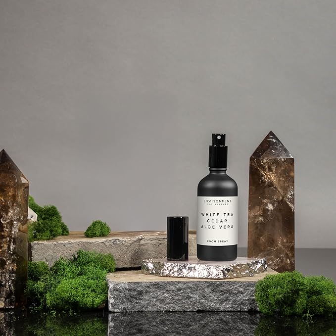 ENVIRONMENT Inspired by 5-Star Resort WSTN Room Spray, 100ml Air Freshener (White Tea | Cedar | Aloe Vera) Home Fragrance Accessories, Room Perfume, Room Deodorizer, Vegan & Cruelty-Free