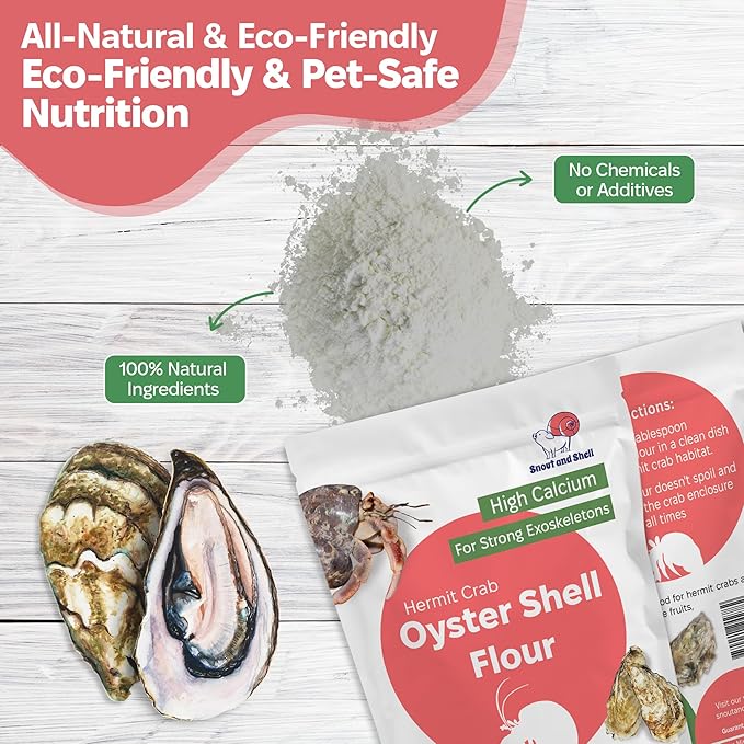 Hermit Crab Supplement Bundle – Greensand, Oyster Shell Powder and Worm Castings – Molting Support, Natural Calcium, Minerals and Protein – Auto Feeder Friendly, USA Sourced, Organic, Non-GMO