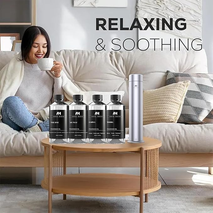 Hotel Scents Diffuser Oil Baccarat Rouge 540 120ml - Saffron, Jasmine, Oakmoss - HVAC scents Inspired by The Baccarat Rouge - Essential Oils for Ultrasonic Diffuser - Luxury Diffuser Oil Refill