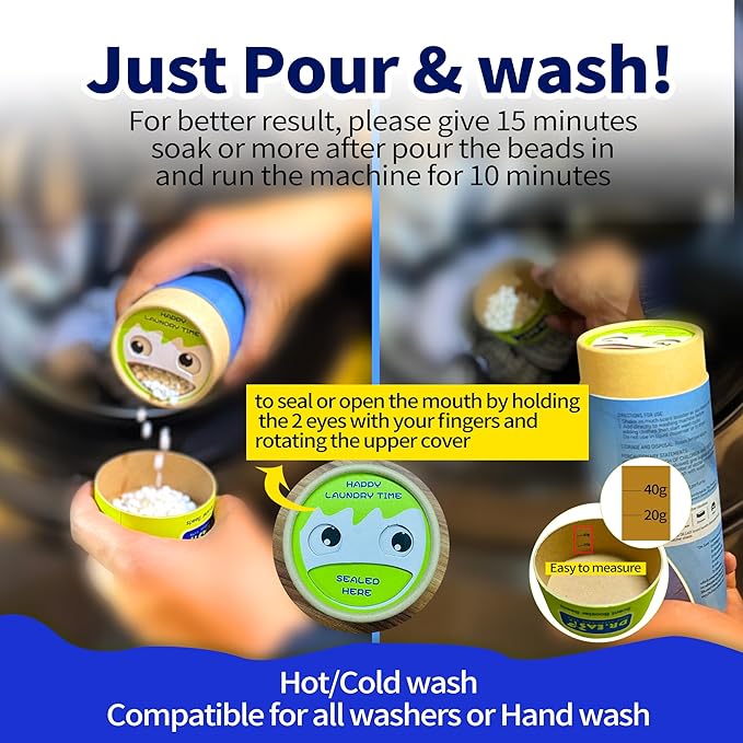 DR.EASY laundry scent boosters,Blue Ocean Scent Boosters for Washer，Bulk Laundry Booster Beads and fabric scent booster，Fresh Scented Clothes fo 12 Weeks