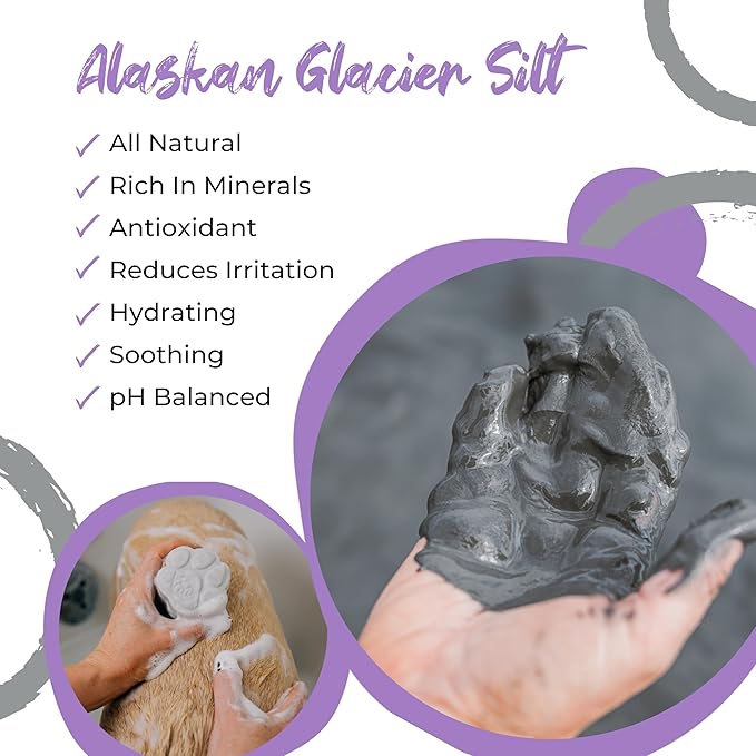 Pawson Dog Shampoo Bar - Natural Pet Shampoo with Rice Water and Aloe for Animals, Puppy Essentials, Jasmine and Lavender Scent