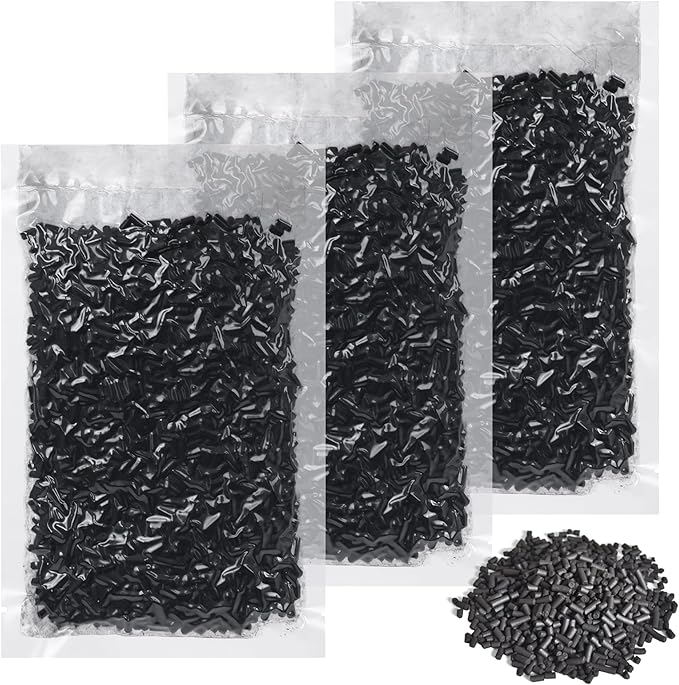 3 Packs 210g Odor Absorbing Activated Carbon Filter Refills for Lomi Smart Waste Kitchen Composter & Eco 5 & Vitamix FC-50-SP Electric Composter, Activated Charcoal Pellets