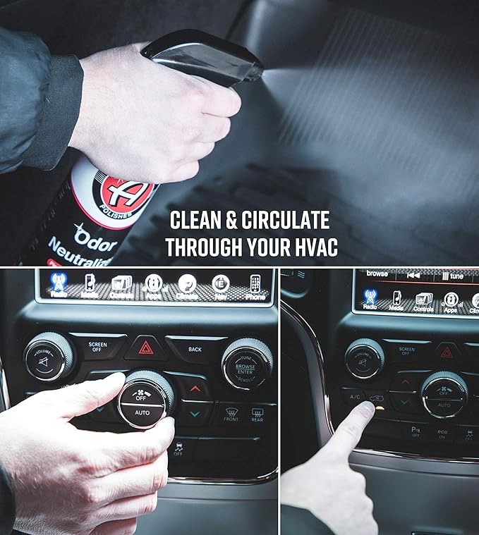 Adam's Polishes odor Neutralizer (Clean Cotton, 16 fl. oz) - Car Air Freshener Spray That Eliminates Harmful Odors from Car Interior Accessories, Leather, Carpet, Upholstery & Pet Odors