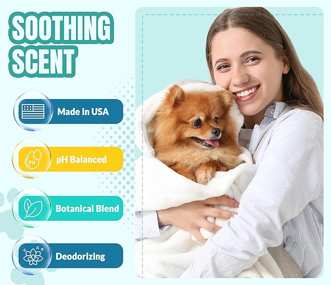 ALFIE'S CHOICE Calm & Comfort Dog Shampoo & Conditioner Set | 16 fl oz Each | Lavender & Rosemary with Vitamin E | Soothing, Moisturizing for Calming All Breeds