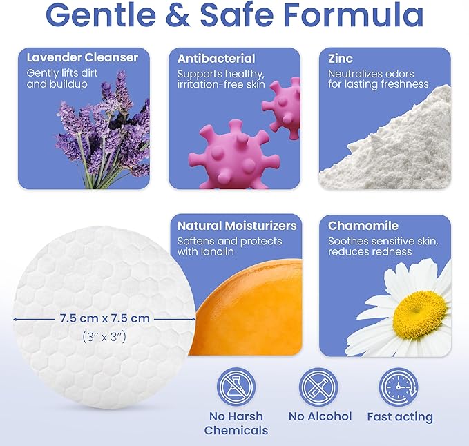 AKC Pet Eye Wipes for Dogs & Cats – Tear Stain Remover & Eye Discharge Cleaner – Hypoallergenic Grooming Wipes, 100 Count (Lavender Scent)